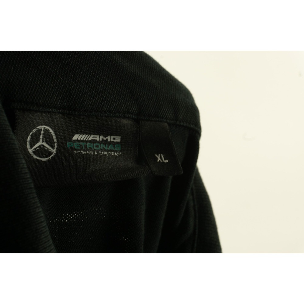 Mercedes AMG Petronas Polo Shirt Mens XL Black Pique Formula One F1 Racing Team - Picture 4 of 9